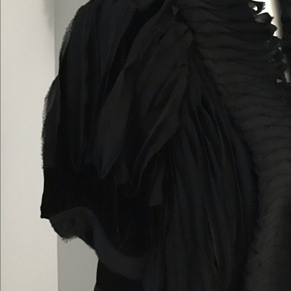 🖤 NWT BCBGMaxAzria Lace Velvet Jacket Rare! XS 🖤 - Picture 3 of 8